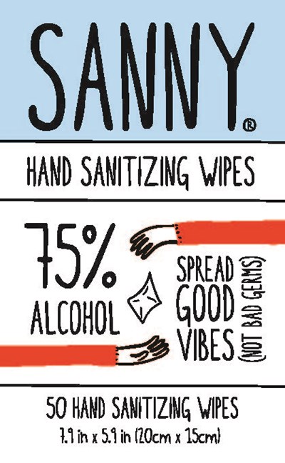 Container Label 50count (Sanny Wipes 50count Final Revised Outline)