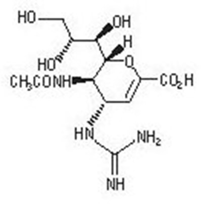 Zanamivir Structural Formula (Relenza Spl Graphic 01)