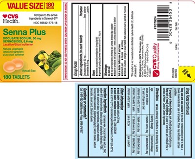 Docusate sodium 50 mg, Sennosides 8.6 mg - senna s orange tablets tcl 1