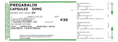 Pregabalin Capsules 50 mg (#30) (Pdp 106)