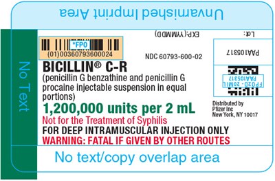PRINCIPAL DISPLAY PANEL - 1-1/2 Inch Syringe Label - bicillin 06