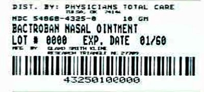 Bactroban Nasal Single Use Tube Carton (4325)