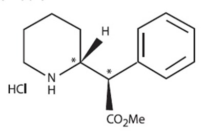 Dexmethylphenidate-1.jpg Structure - Dexmethylphenidate 1