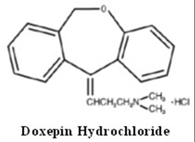 Chemical Structure - doxepin str
