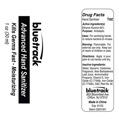 Bluetrack Fda Label 1oz Retail