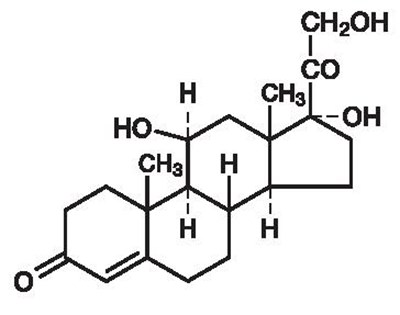 Image Of Hydrocortisone Chemical Structure (Hydrocortisone)