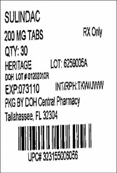 Label (Sulindac200mg(heritage))