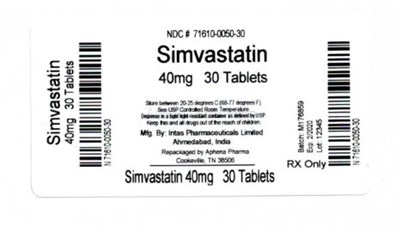 Bottle Label 40 mg (71610 0050 30)