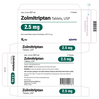 Zolmitriptan 2 5mg