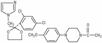 ketoconazole structural formula - ketoconazole cream a075581 1