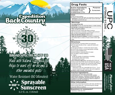 180ml Label (Ebc30spray6oz)