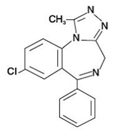 Alprazolam-chemical-structure (B5e516a0 D0f4 4613 Ab56 B1bb440fcb78 01)