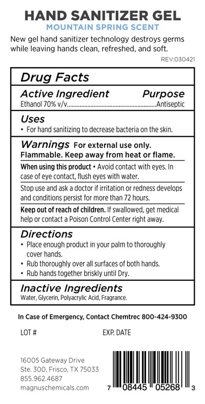 Ma1227133(wf20125) Hand Sanitizer Gel Ms 1.25 L Back Label
