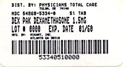 Image Of 13 Day (51 Tablets) Package Label (5334 51)
