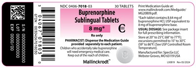 Package Label Principal Display Panel (8 mg Tablet)