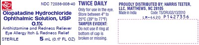 PACKAGE LABEL-PRINCIPAL DISPLAY PANEL-0.1% (5 mL Container) - olopatadine fig1