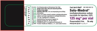 Principal Display Panel (125 mg Vial Label)