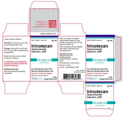 Irinotecan Inj 40mg Carton Label (Irinotecan Spl Carton 2 mL)