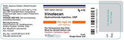 Irinotecan Inj 100mg/5ml Label (Irinotecan Spl Container 5 mL)