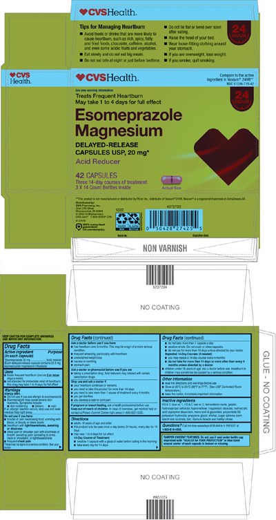 PRINCIPAL DISPLAY PANEL - 42 Capsule Bottle Carton - esomeprazole 01