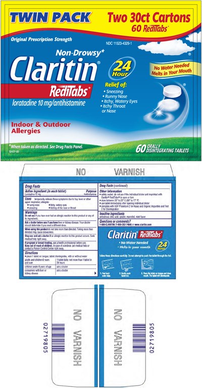 claritin-02.jpg PRINCIPAL DISPLAY PANEL - 60 Tablet Twin Pack Carton - claritin 02