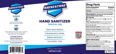 Package Label (1gallblnw70alchfrmlagelbrntgznkrhnstne)