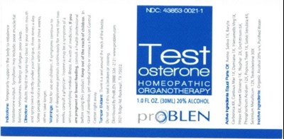 1oz Bottle Label (Testosterone)