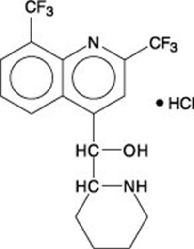 Mefloquine Hydrochloride Chemical Structure (B6ccbb82 3804 4f02 Bf17 F07e22a8b02a 01)