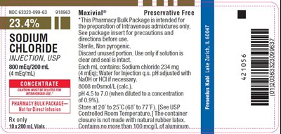 Package Label (PRINCIPAL DISPLAY – 23.4% Sodium Chloride Injection, USP Tray Label)