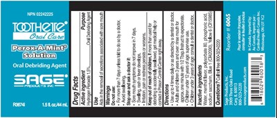 Peroxamint 6065 (Shortcare 6002d R3674i Bottle)