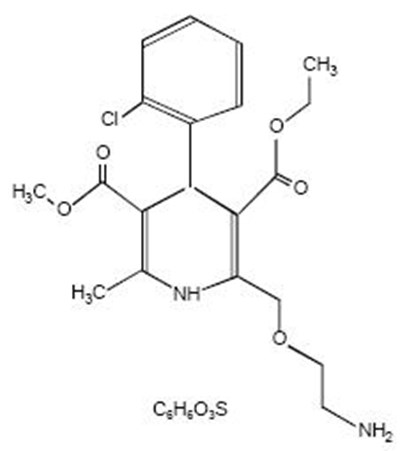 amlodipine-str.jpg Chemical Structure - amlodipine str