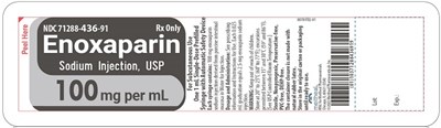 Principal Display Panel – Enoxaparin Sodium Injection, Usp 100 mg Blister Pack Label (Enox 100mg Ht Blister V2)