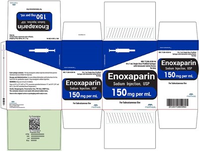 Principal Display Panel – Enoxaparin Sodium Injection, Usp 150 mg Carton (Enox 150mg Ht Carton V2)