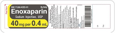 Principal Display Panel – Enoxaparin Sodium Injection, Usp 40 mg Blister Pack Label (Enox 40mg Ht Blister V2)