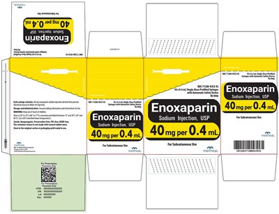 Principal Display Panel – Enoxaparin Sodium Injection, Usp 40 mg Carton (Enox 40mg Ht Carton V2)