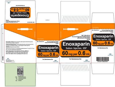 Principal Display Panel – Enoxaparin Sodium Injection, Usp 60 mg Carton (Enox 60mg Ht Carton V2)