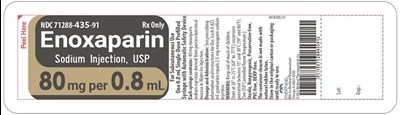 Principal Display Panel – Enoxaparin Sodium Injection, Usp 80 mg Blister Pack Label (Enox 80mg Ht Blister V2)