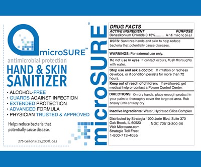 275gal 72513-300-06 (Microsurehss Str L Sani275gal Hs 02(6x5)label12.21 01)