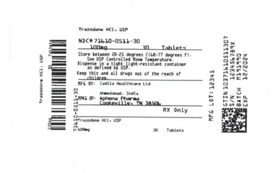 Bottle Label 100 mg - 71610 0511 30