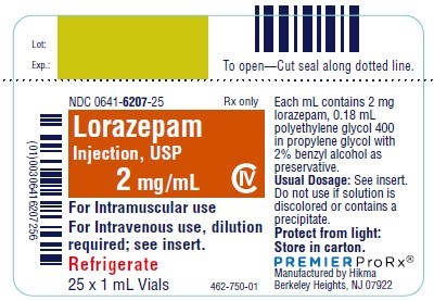 And glycol propylene iv lorazepam