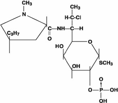 Clindamycin Chemical Structure (Clindamycin And Benzoyl Peroxide Gel 1percent 5per 1)