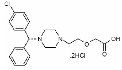 Levocitirizinestructure