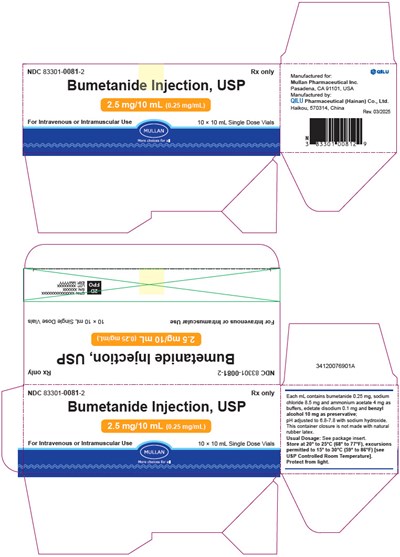 bumetanide-03.jpg PRINCIPAL DISPLAY PANEL - 4 mL Vial Label - bumetanide 03