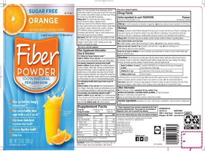 Lidl Sugar Free Orange Smooth Natural Psyllium Husk (51572pvlr)