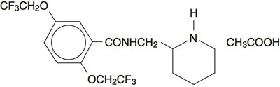 Structural formula for Flecainide Acetate - structure