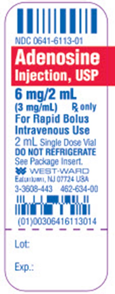adenosine-injection-usp-3.jpg Adenosine Injection, USP 6 mg/2 mL (3 mg/mL) 2 mL Single Dose Vial - adenosine injection usp 3