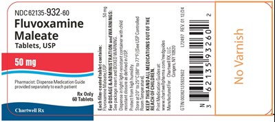 "image Description" (Fluvoxamine Maleate Tabs 50mg Bottle Label)