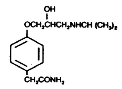 Atenolol Structure - b8585313 58f6 42af bab7 e524ccdacd08 01