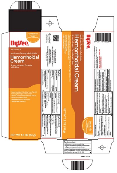 Hyvee Hemorrhoidal Cream Carton Image