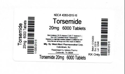 Bottle Label 20 mg (43353 315 16)